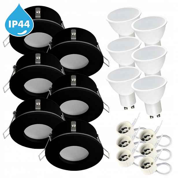 Oczko Halogenové zapuštěné svítidlo IP44 koupelna podbití Led GU10 7W teplá