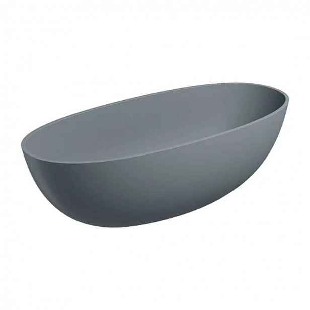 OMNIRES Shell - Volně stojící vana, 175x78 cm, matná šedá SHELL175WWAG