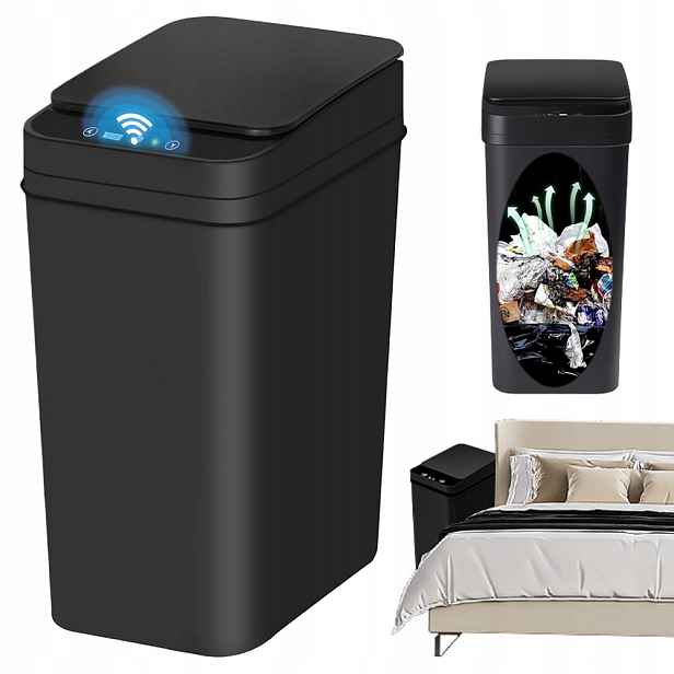 Senzorový Odpadkový Koš S Automatickým Otevíráním A Objemem 12 L