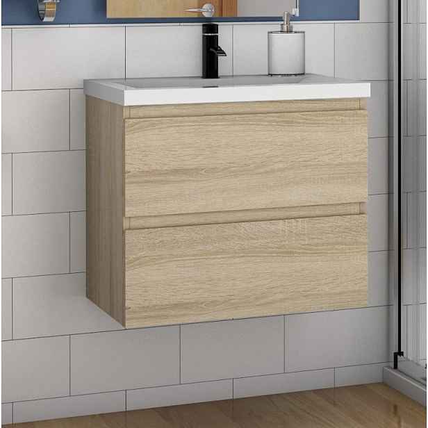 Stacato FLEUR LINE 50 dub skříňka 51 x 53 cm komplet s keramickým umyvadlem