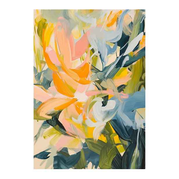 Tištěný obraz na plátně 70x100 cm Floral Gust – Styler