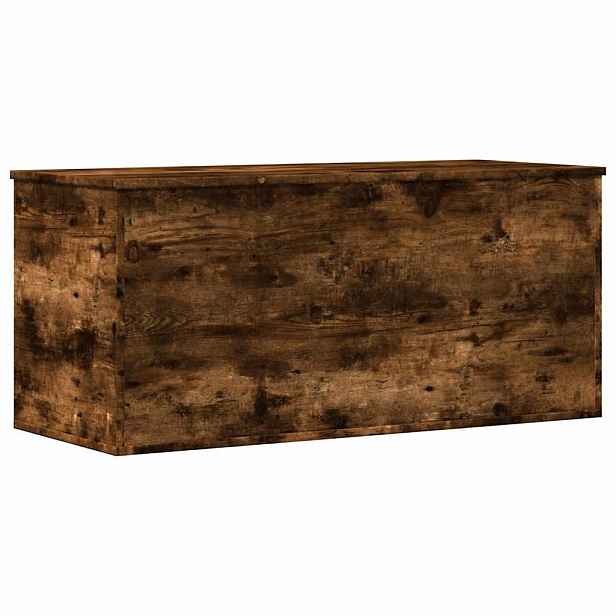 vidaXL Úložný box kouřový dub 100 x 42 x 46 cm kompozitní dřevo