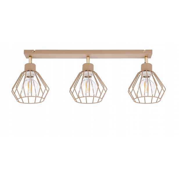 Závěsná Stropní Lampa Stropní Svítidlo Lustr Ruch Brylant 3x E27 Kašmír béžová ecru
