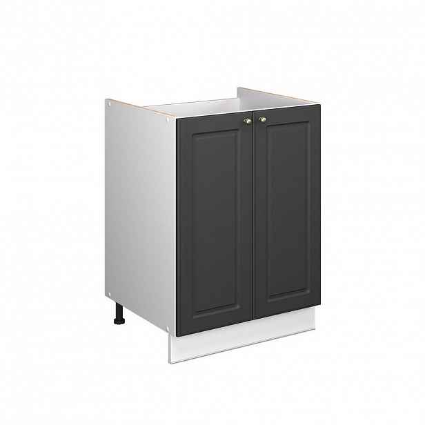 Vicco SKŘÍŇKA POD DŘEZ Fame-Line, Anthrazit-Gold Landhaus/Bílá, 60 cm
