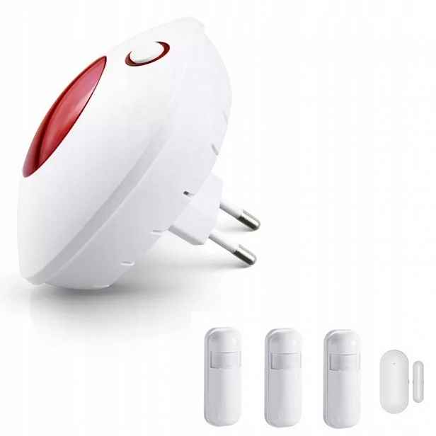 Bezdrátová Siréna Síťový Alarm 110DB Tuya Smart V Polštině WiFi 3xPIR