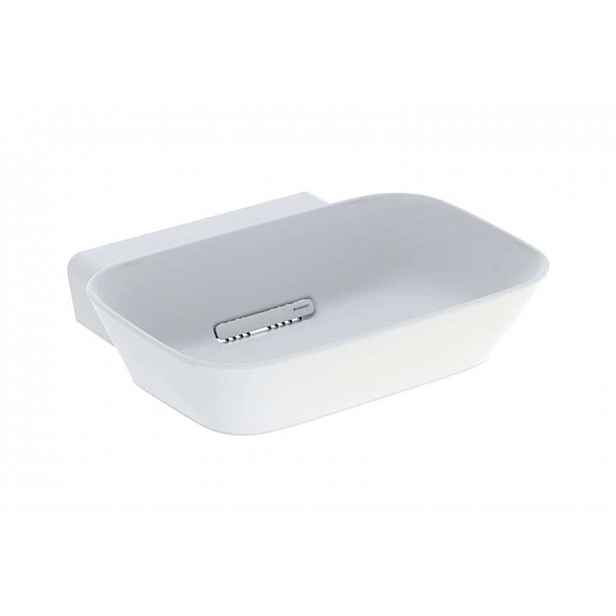 Geberit ONE - Umyvadlo na desku 50x43x15 cm, skrytý přepad, bez otvoru pro baterii, vodorovný odtok, matná bílá 505.052.00.1