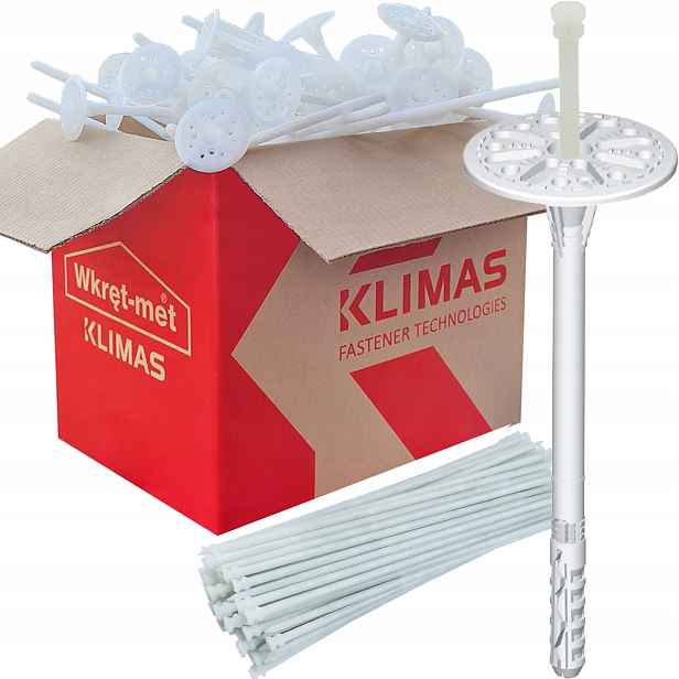 Kolíky Pro Polystyrenové Izolace Zapichovací Spojky Klimas Ltx 10x180 18cm 200ks