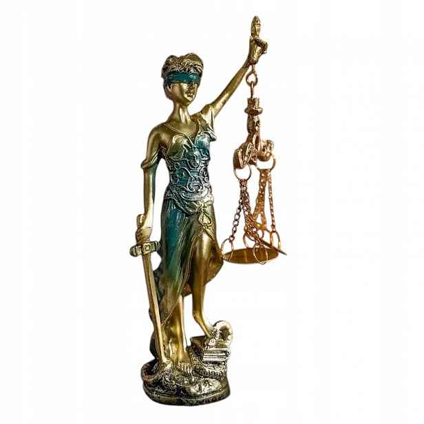 Temida Figurka Socha Justice Soška spravedlnosti a poctivosti
