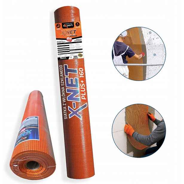 Síť ze skleněných vláken pro zateplení Polský Výrobce 50 m² 160 g/m²