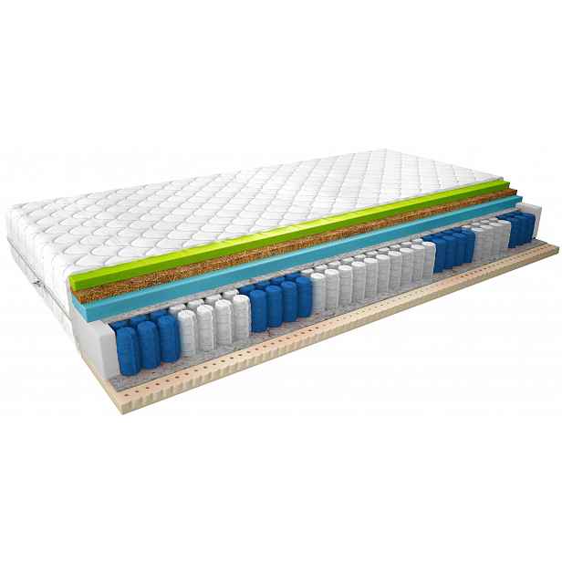 Termoelastická pěnová matrace s latexem 90x200 NAUSICA 3
