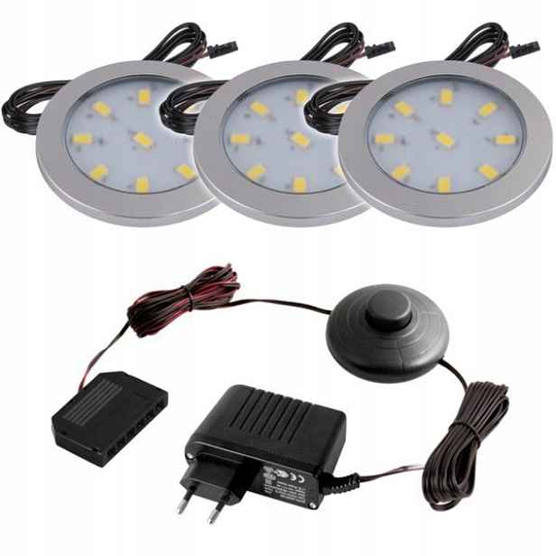 Nábytkové osvětlení Komplet Orbit X Lmaster 3 Body Bílé Studené. Design Light