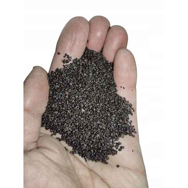 Černý Písek Ozdobný Stelivo Les Ve Sklenici 0,8-1,2 MM Polská Továrna 25 Kg