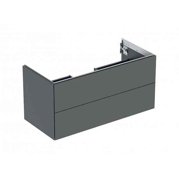 Geberit ONE - Umyvadlová skříňka 104x50x47 cm, 2 zásuvky, lávová 505.264.00.3