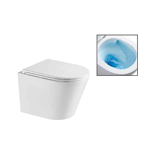 Olsen spa Závěsné WC OVALE BASSO TORNADO se SLIM sedátkem Soft-close