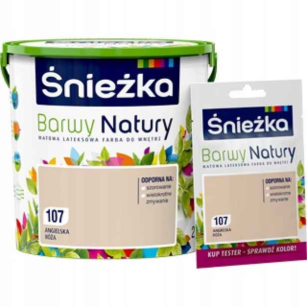 Śnieżka Barvy přírody anglická růže 107 5 l