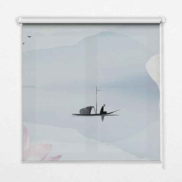 TULUP VNITŘNÍ roleta - okenní roleta - roleta - 60x140 cm - Rybář na lodi