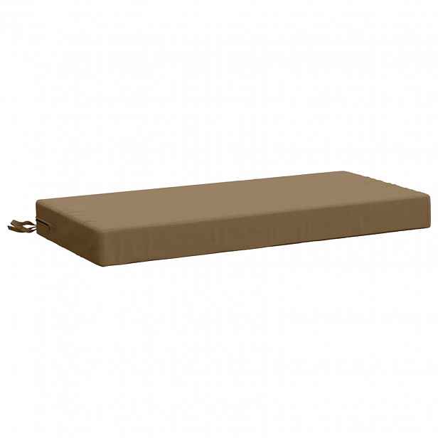vidaXL Polštář na lavici SOEST 100% polyester Taupe 60 x 40 x 8 cm