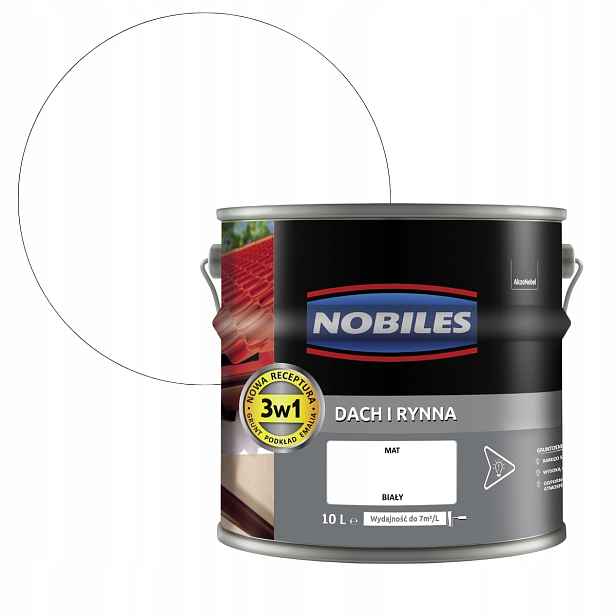 Nobiles Střecha A Žlab 10L Bílá