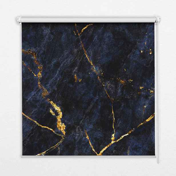 TULUP VNITŘNÍ roleta - okenní roleta - roleta - 60x140 cm - Tmavě modrý mramor