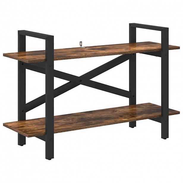 vidaXL Knihovna Kouřový dub 100 x 33,5 x 64 cm Kompozitní dřevo