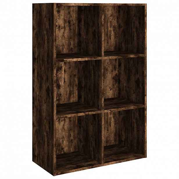 vidaXL Knihovna/příborník kouřový dub 66 x 30 x 98 cm kompozitní dřevo