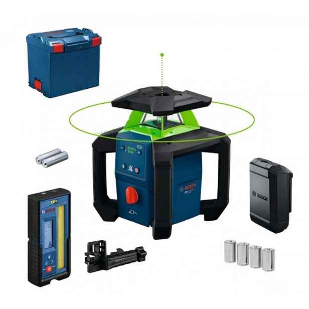 Bosch - 18V AKU rotační laser GRL18V-4-34CVG, dosah 400 m, bez baterie a nabíječky 0601061H01