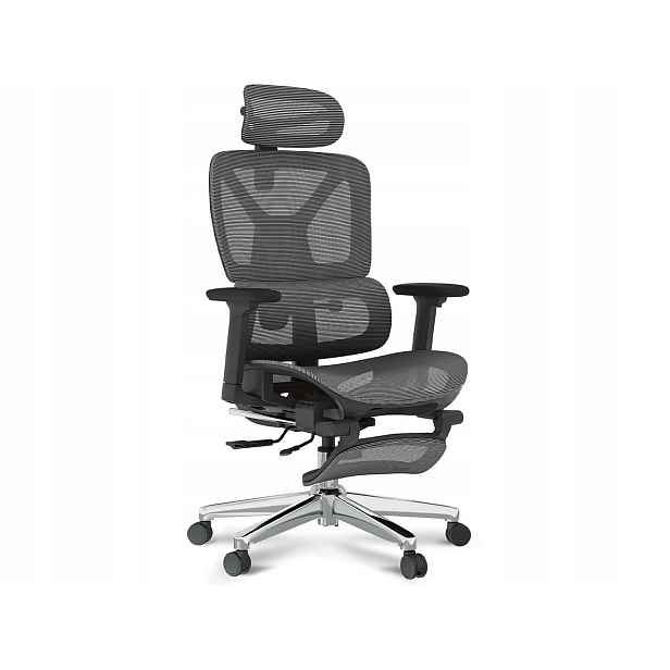Ergonomické kancelářské křeslo C7DG-Air Lite Pro pro manažery, tmavě šedé