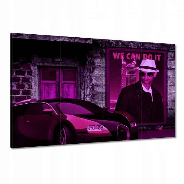 Obrazy 120x80 Fialové Bugatti