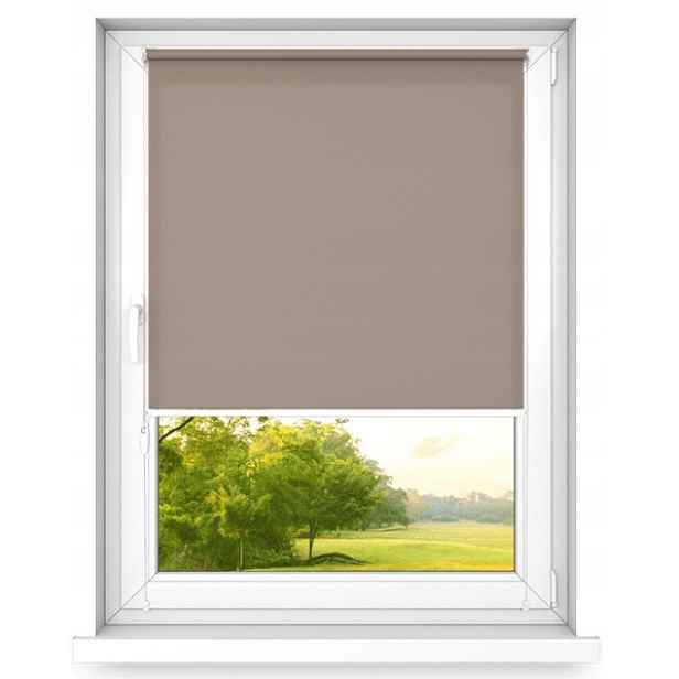 Roleta bez zatloukání Hnědá 40 x 190 cm mini basic rychlá montáž