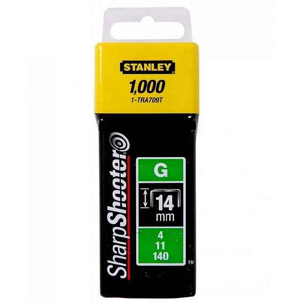 Stanley - Spony typu G, 14 mm, 1000 ks 1-TRA709T