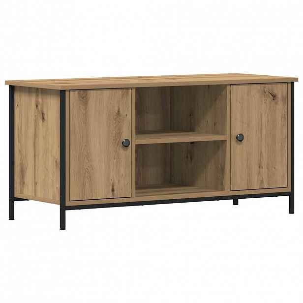 vidaXL Televizní skříň 100 x 40 x 50 cm dub artisan Kompozitní dřevo