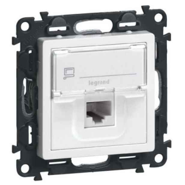 Zásuvka datová Legrand Valena Life CAT6 1× RJ45 popisové pole bílá