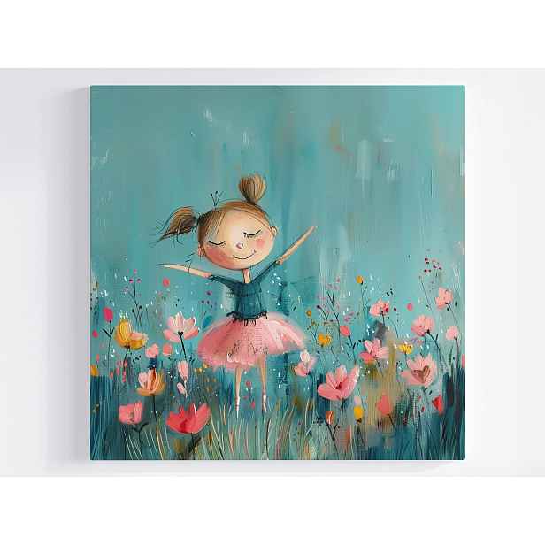 Obraz Na Plátně Canvas Dítě Dívka Radost Květiny Jaro 50x50