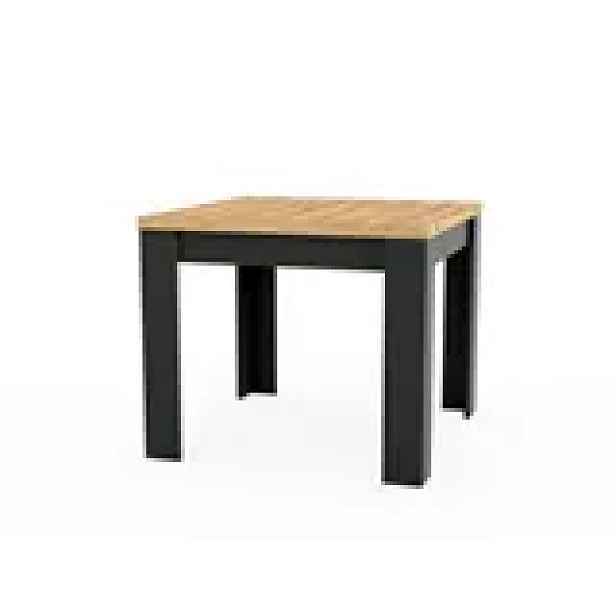 Szynaka Jídelní rozkládací stůl Milford II 85/170 cm dub Craft zlatý/černý