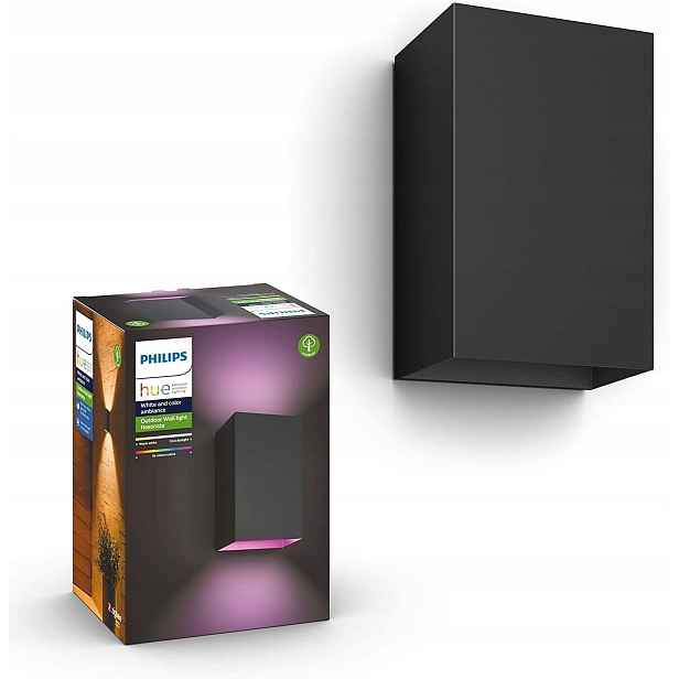Zahradní Led nástěnné svítidlo Philips Hue Resonate 15.8W Rgb Smart