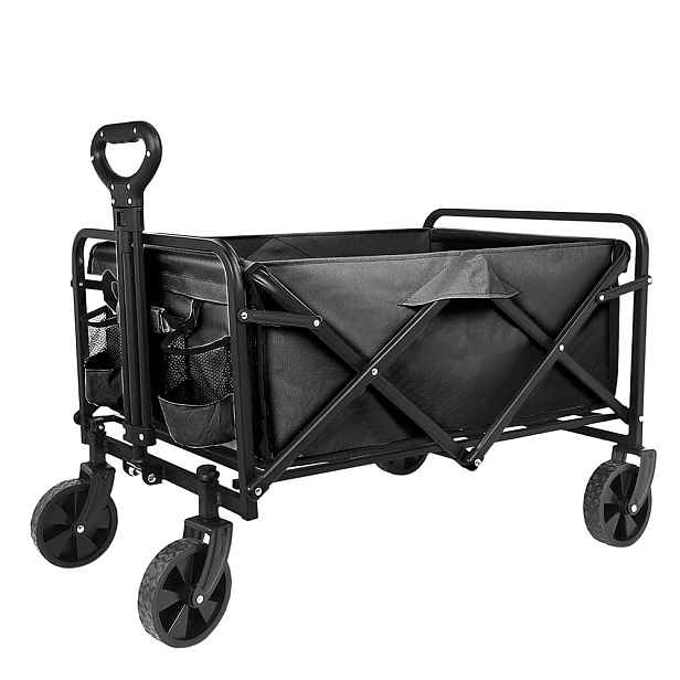 Plážový turistický zahradní vozík Velký, skládací, ocelový, 70 l