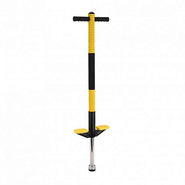 Relaxdays POGO-TYČ Žlutá nerezová ocel 15-35 kg