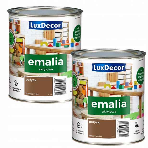 Sada 2KS Luxdecor Univerzální Smalt 0,75L Ořechový Les Lesk