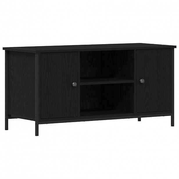 vidaXL Televizní skříň 100 x 40 x 50 cm Černý dub Kompozitní dřevo
