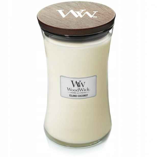 Dárek svíčka Woodwick Large Island Coconut