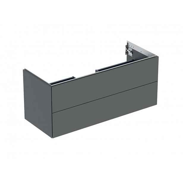 Geberit ONE - Umyvadlová skříňka 118x50x47 cm, 2 zásuvky, lávová 505.265.00.3