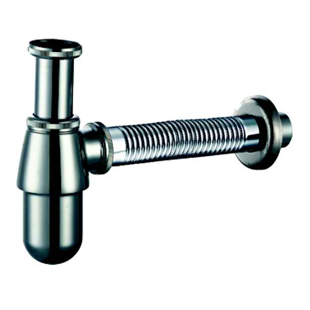 Steno Sifon chromovaný 84406F 5/4" x 32 s ohebnou odpadní trubkou