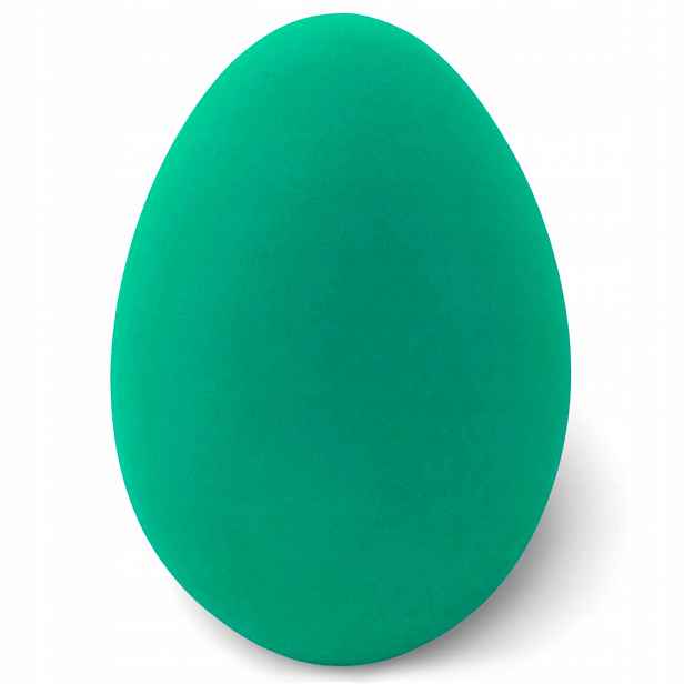 Vajíčko Zelené Flokované Velké Vajíčko 40 cm Dekorativní Figurka