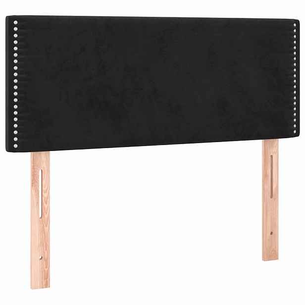 vidaXL Čelo postele černé 100x5x78/88 cm samet