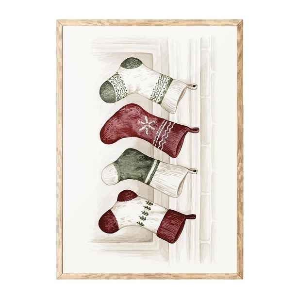 Tištěný obraz s rámem 30x40 cm – Wallity