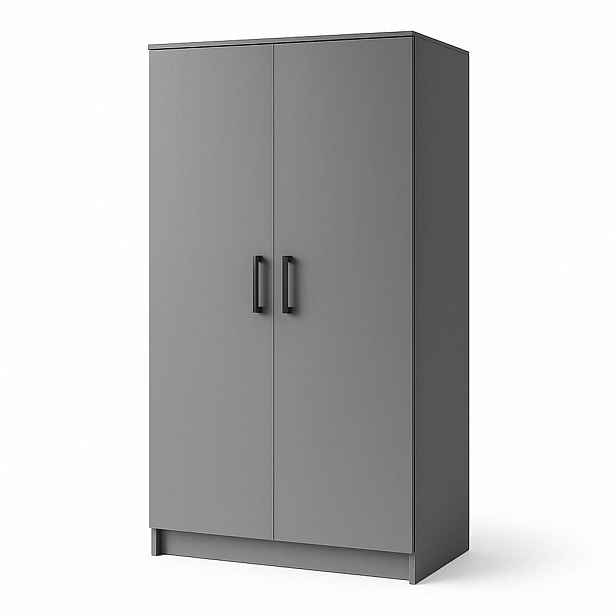 MASSENO ŠATNÍ SKŘÍŇ S OTOČNÝMI DVEŘMI SILO, 90/180/50 cm 2dveřová, šedá