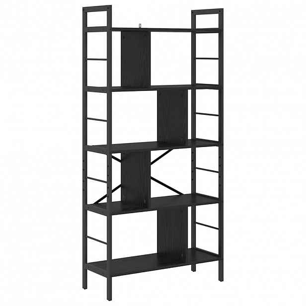 vidaXL Knihovna 9 úrovní 75 x 30 x 156 cm Kompozitní dřevo Černý dub