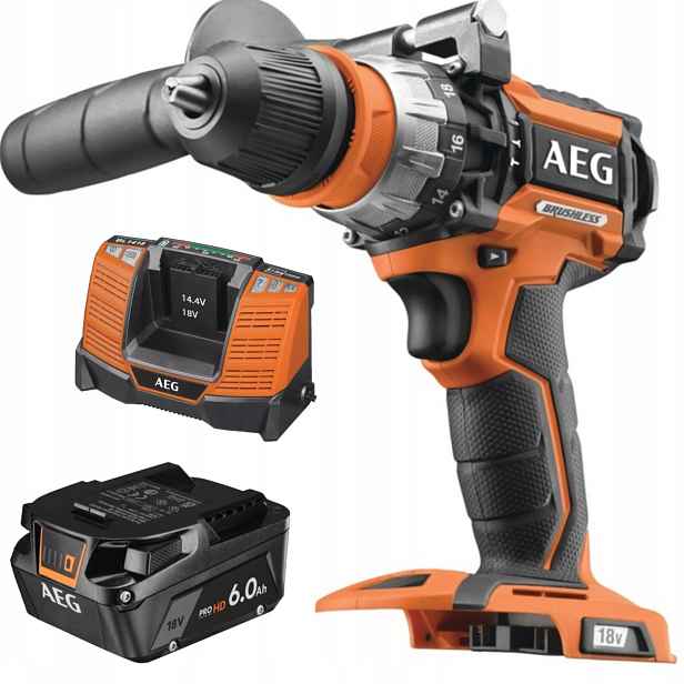Aeg aku vrtačka 18V nabíječka BL1418 Akumulátor 6.0 Ah