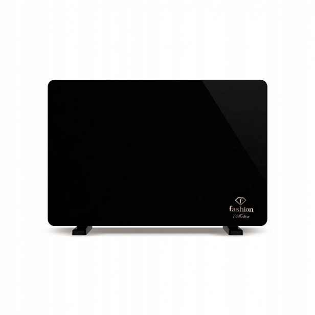 Elektrický panelový ohřívač ze skla, Fashion FTV-0163 Matte Black-Rose