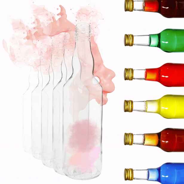 Lahvičky 500 ml na džus, tinkturu, tradiční sirup, fi28 100 ks, Bez Víček